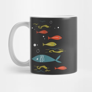 Mid Century Fish (double sided)- by Cathy Clark-Ramirez Mug